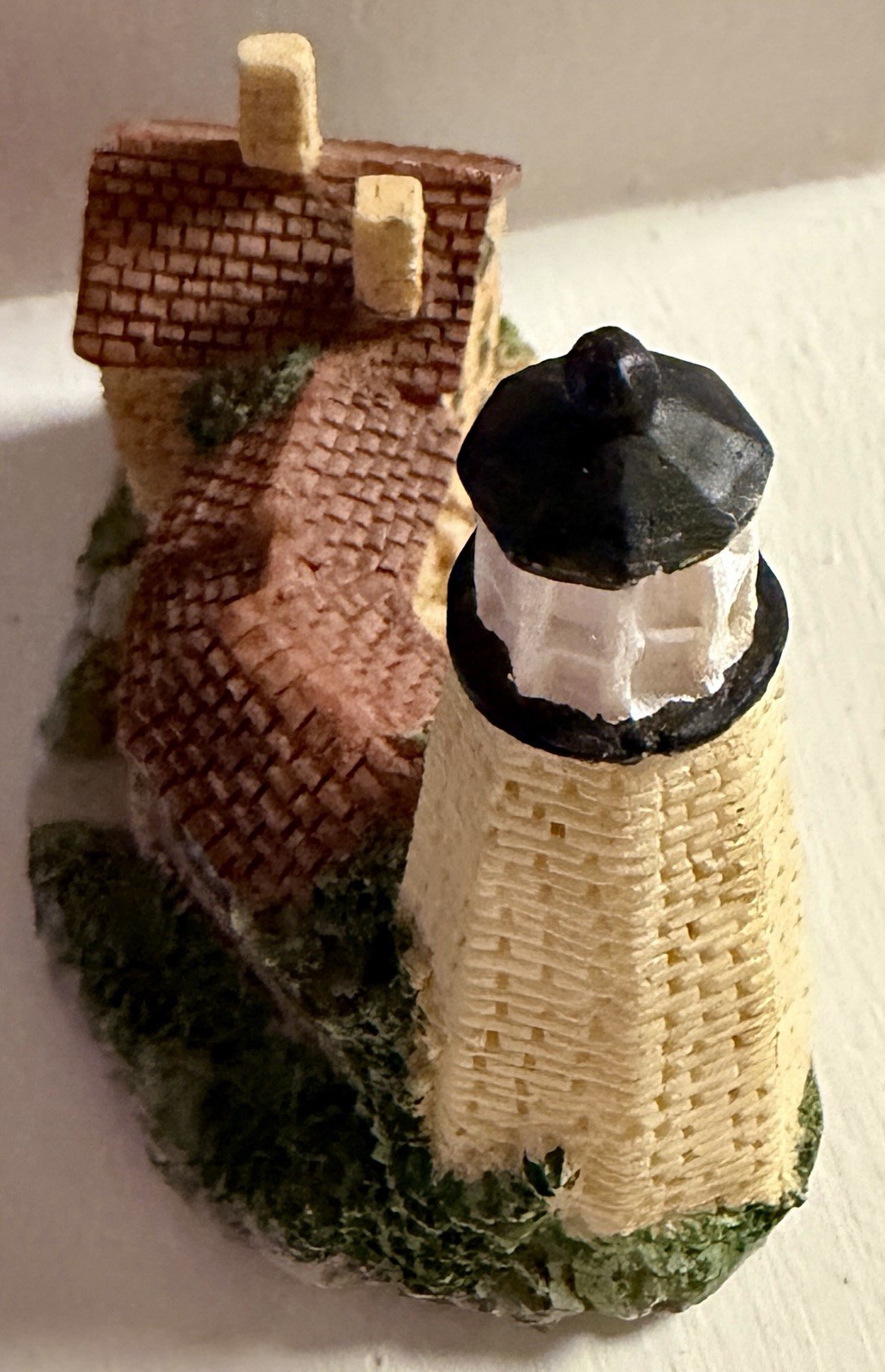 Mini Lighthouse Cottage Figurine Coastal Nautical Decor 3”