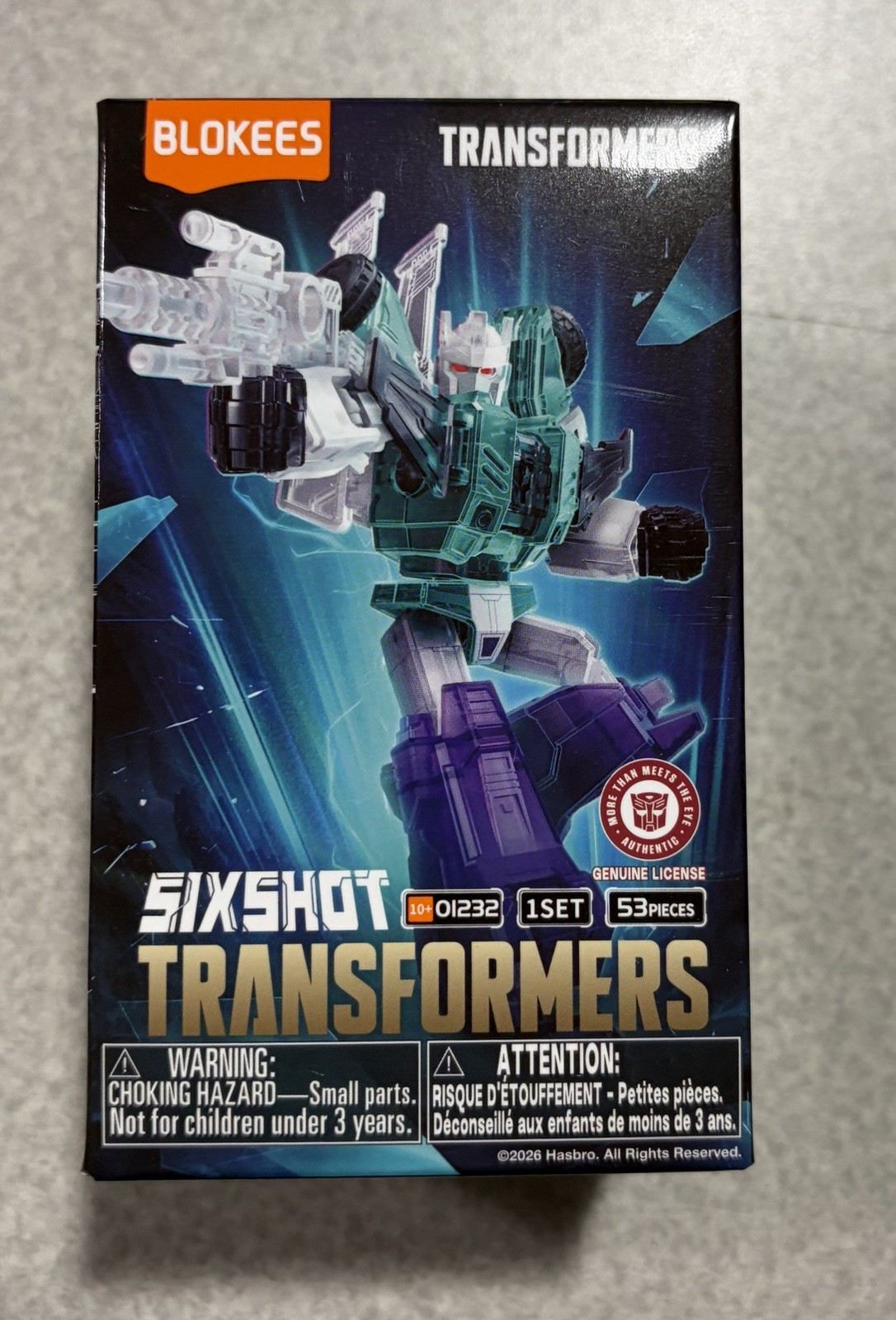 Blokees Transformers Galaxy Version 10 Mini Model Kit Sixshot Hero Series Sealed