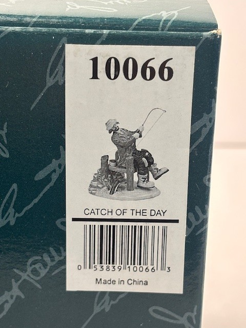 Emmett Kelly Jr Clown “Catch of the Day, #10066 SIGNED Miniature Collectible