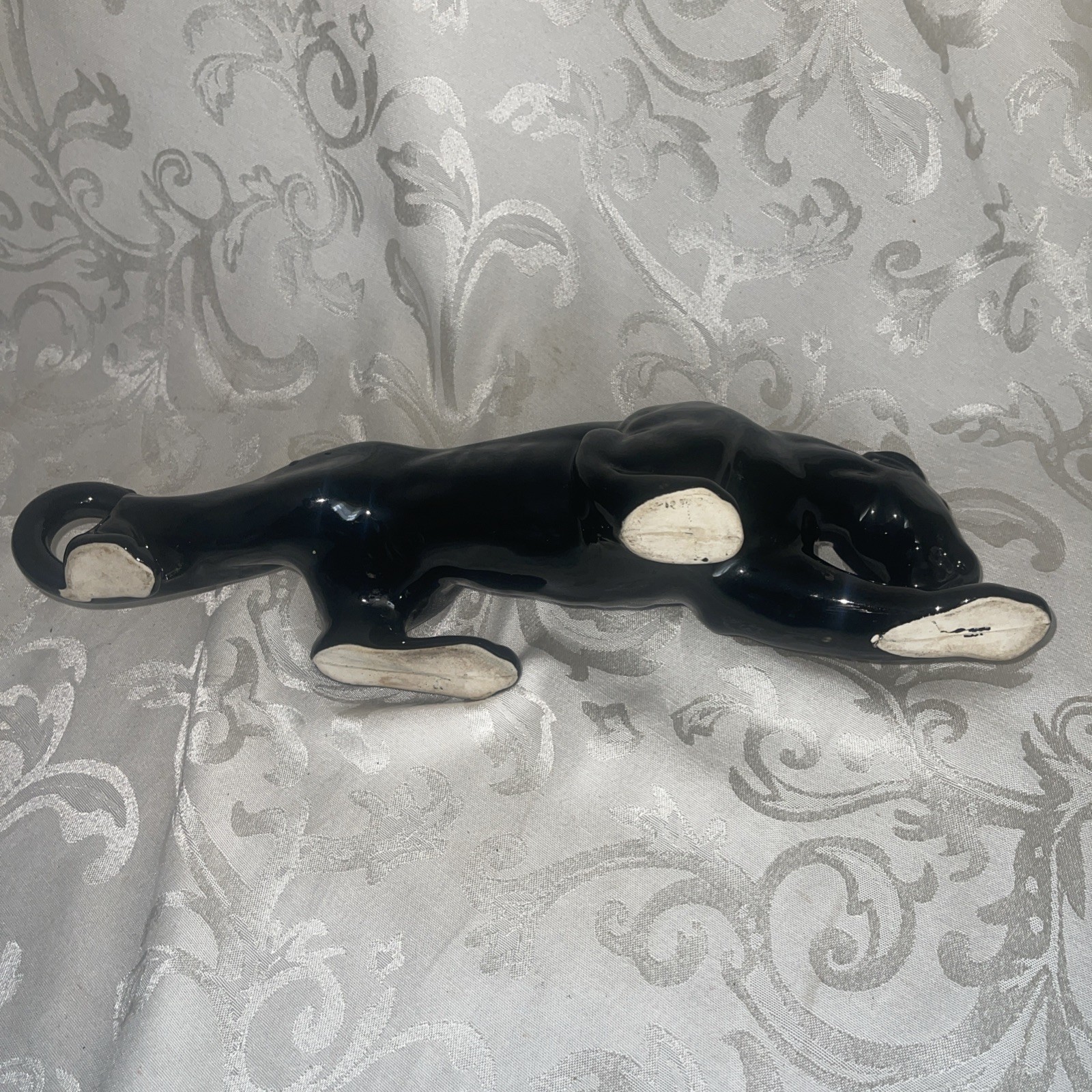 Haeger Mid-Century Black Panther Ceramic Planter 15in Great Condition! See Pics!