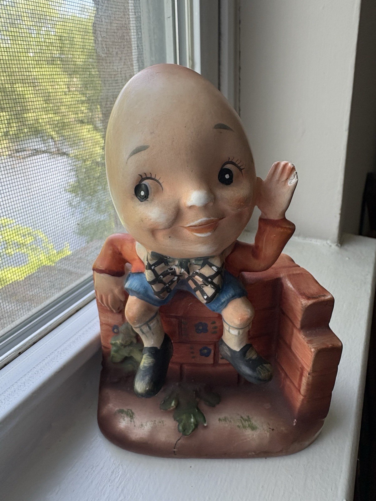 Vintage Lefton Humpty Dumpty Figurine Japan #1250 Original Label
