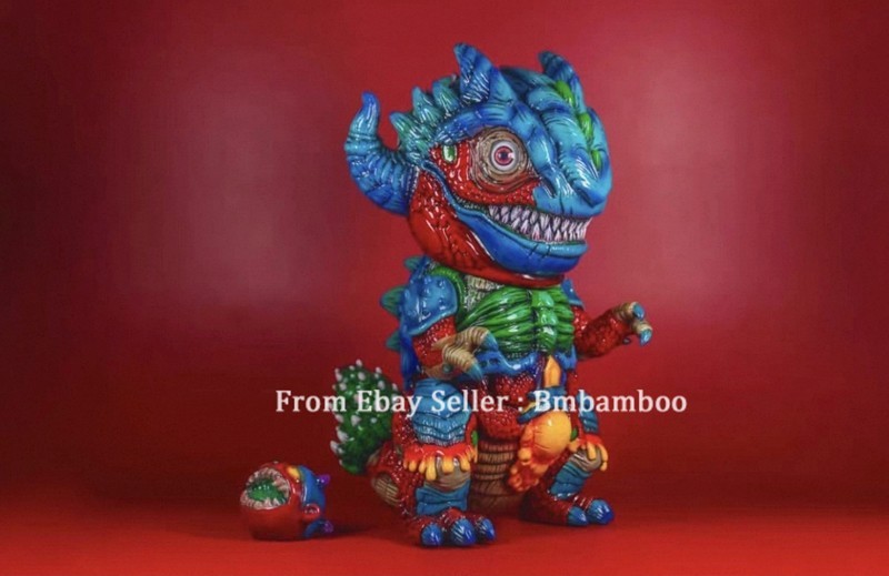 DRYAD TOYS Dementor Lava Colorway Original Kaiju Sofubi Soft Vinyl Rare 15 off