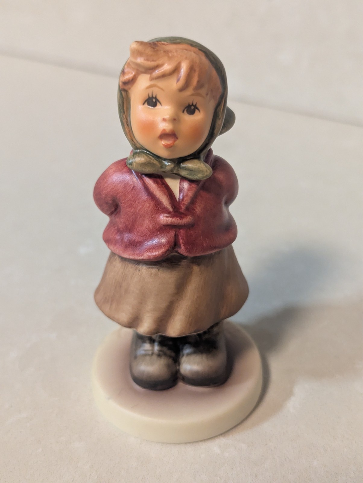 goebel hummel figurine #2181, “Clear as a Bell”, 2002, Height approx 3.50″, TMK5