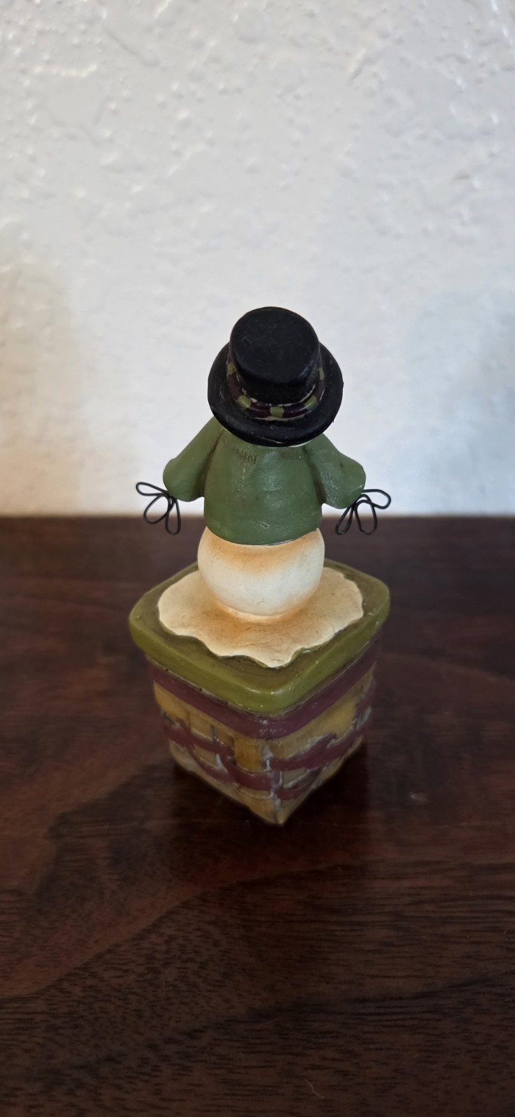 Blossom Bucket Snowman Basket Trinket Suzi Skoglund 2003 NOS