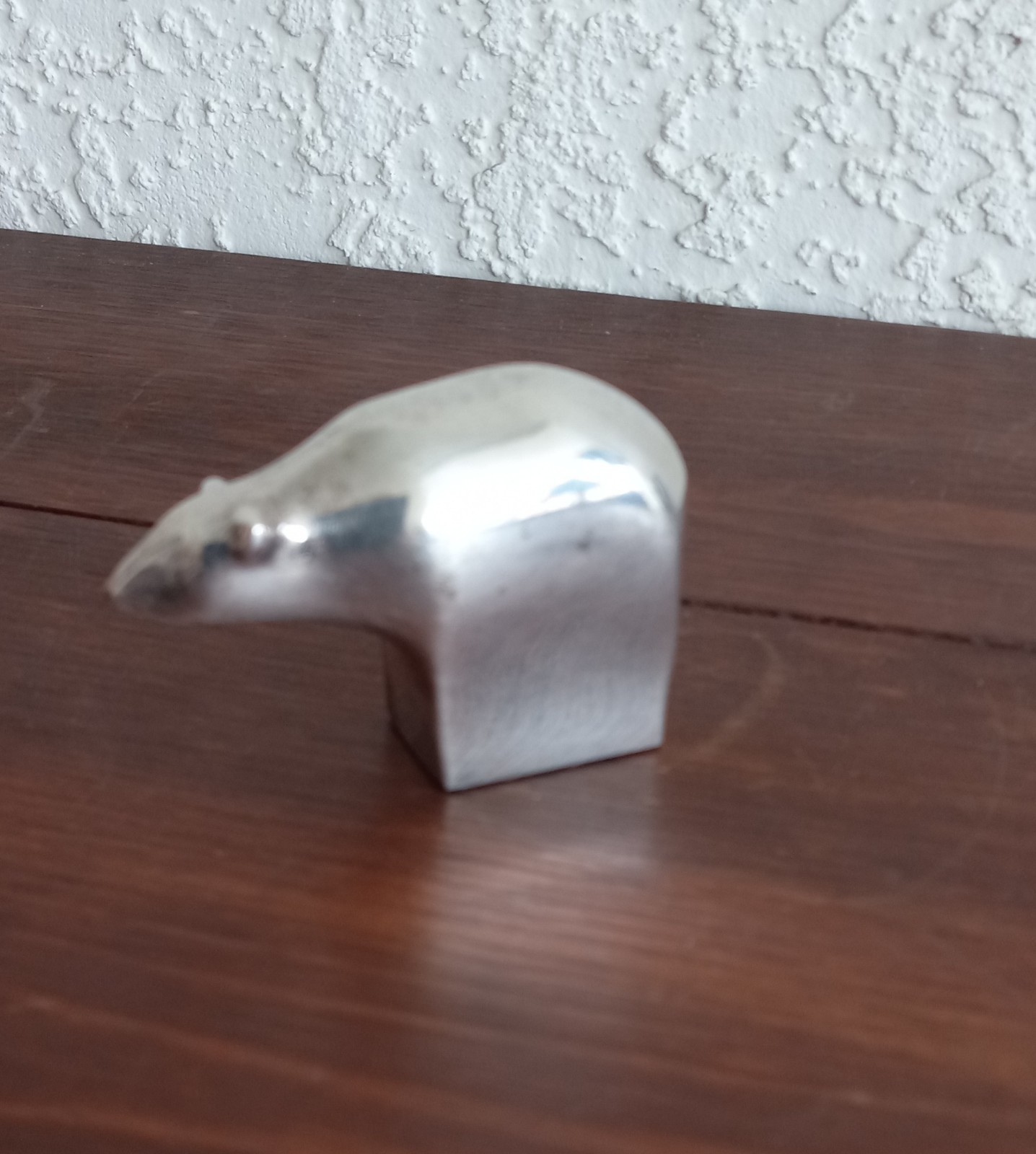Vintage Dansk Designs Polar Bear Silver Plated Paperweight Japan