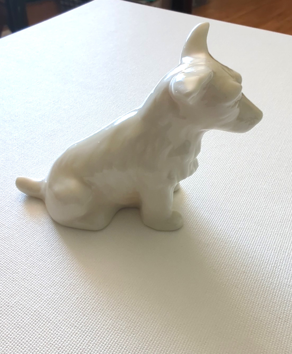 BELLEEK IRELAND Scottish Terrier Dog Figurine 6th Green Mark 0857 Vintage