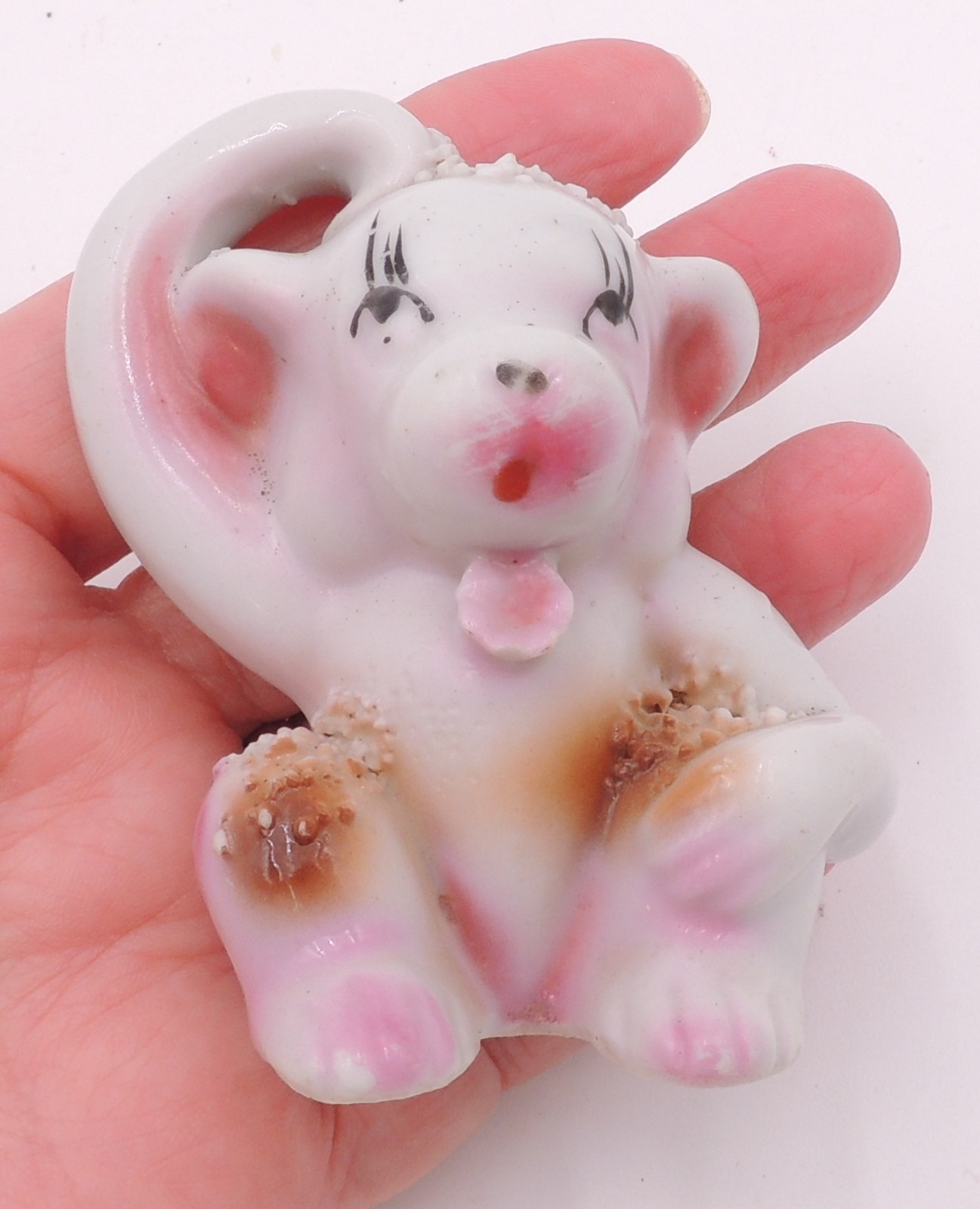 Vintage 50’s Spaghetti Monkey Japan Kitschy Porcelain Figurine CUTE! Collectable