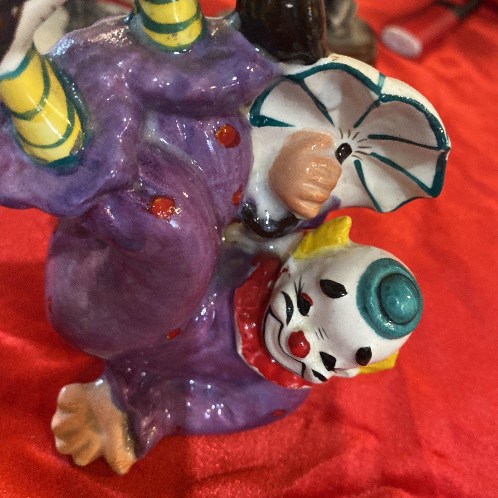 Tina Original Clown Figurine Made Of Porcelain Likely Produced In Japan In 1950’
