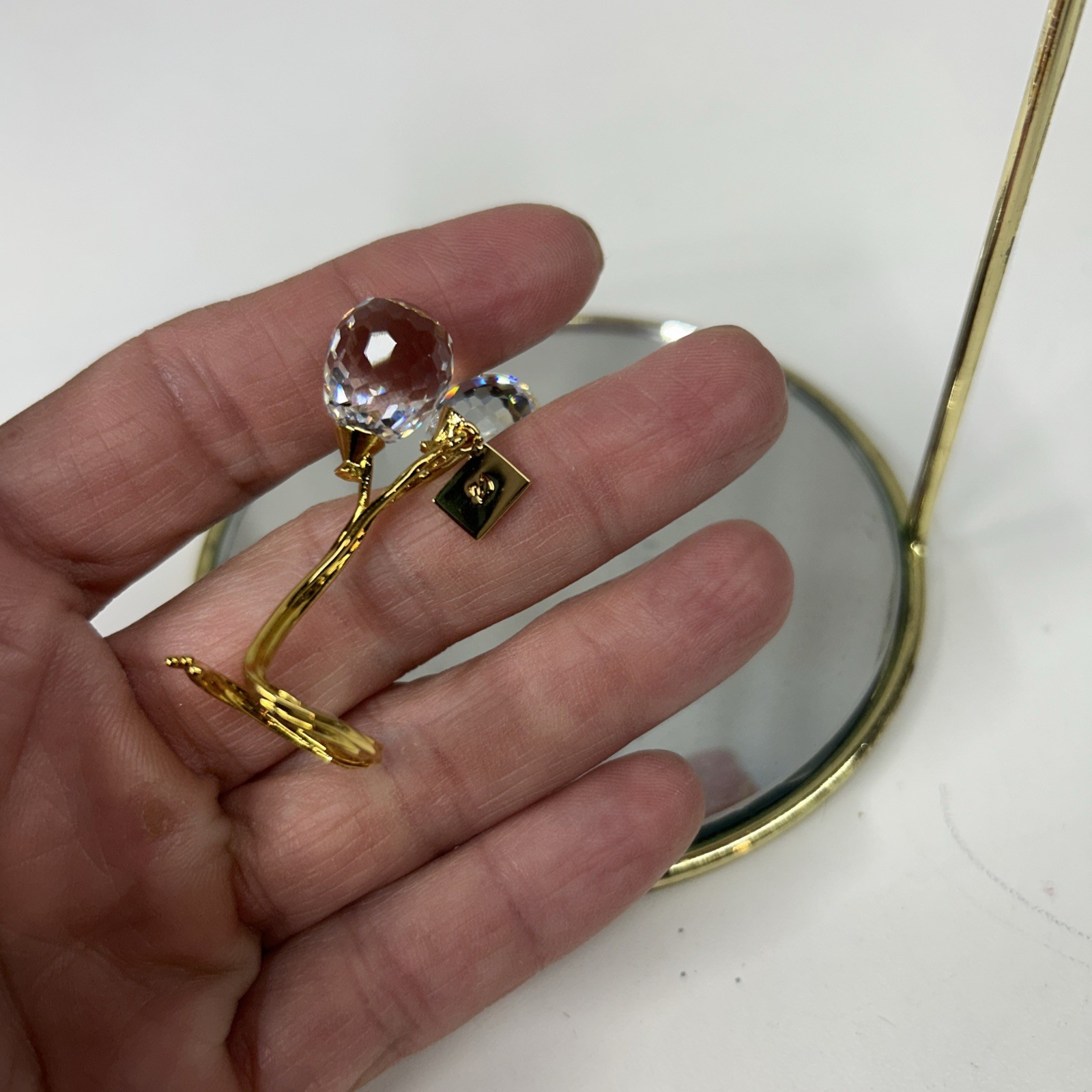 Swarovski Crystal Memories Gold Balloons Figurine 191604 READ