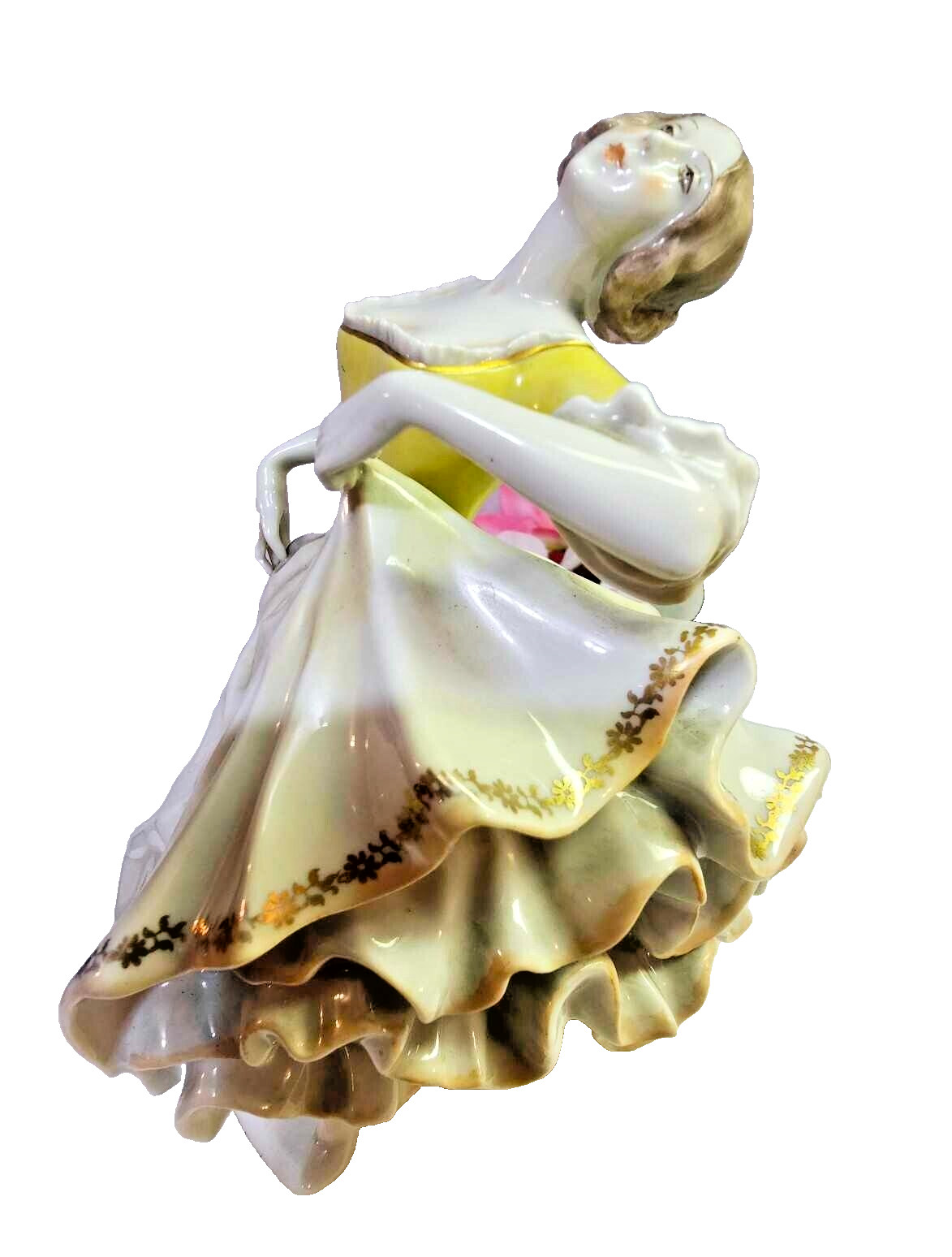 Antique German Rosenthal Porcelain Figurine Rococo Dancer kunstabteilung selb