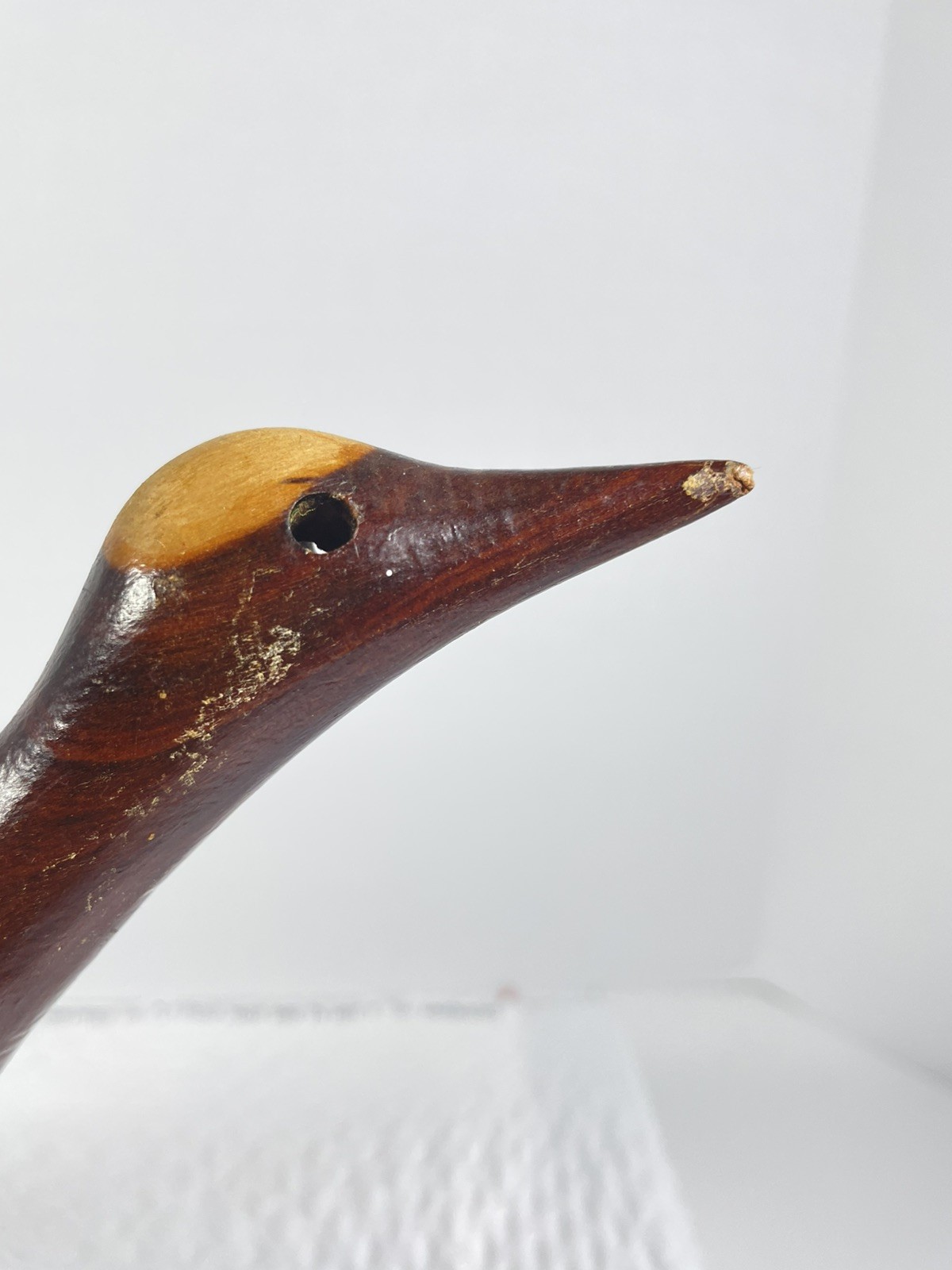 Wooden Bird Figurine 8 Inches LONG 4 IN TALL Collection, Gift, Minimalist