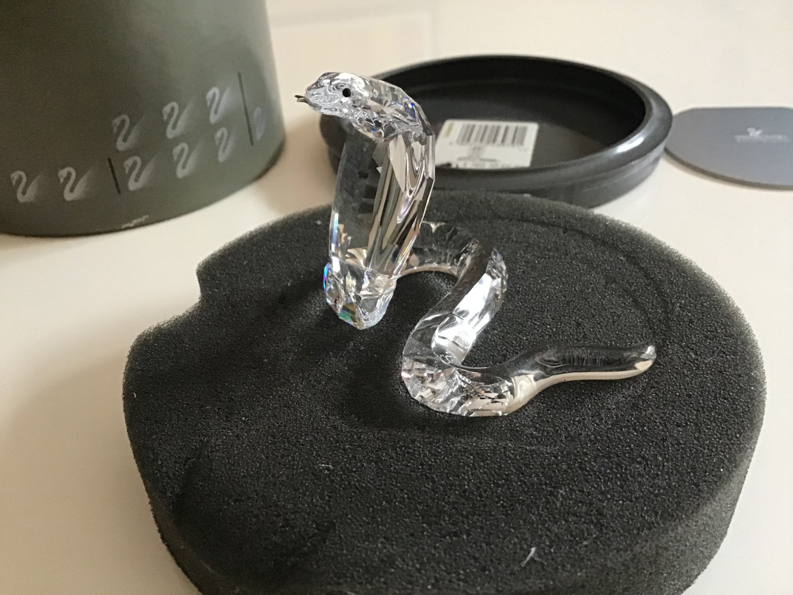 Swarovski Cobra Welcome Year Of The Snake Figurine 7603 NR 000 003
