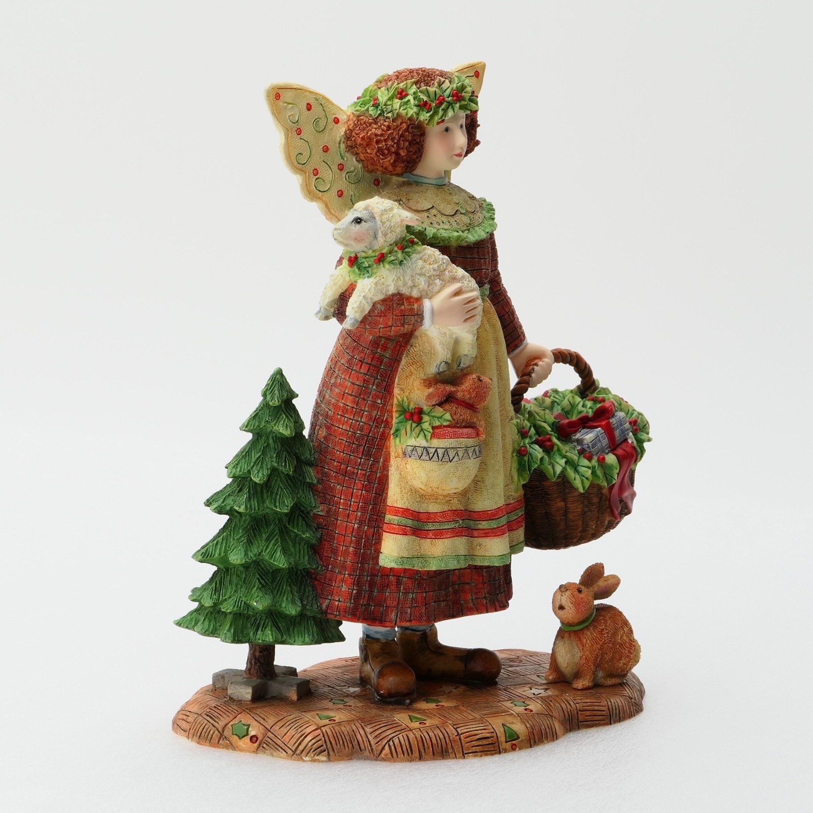 Lang & Wise – Susan Winget – Everyday Angels GLORIA Lamb & Bunny Figurine