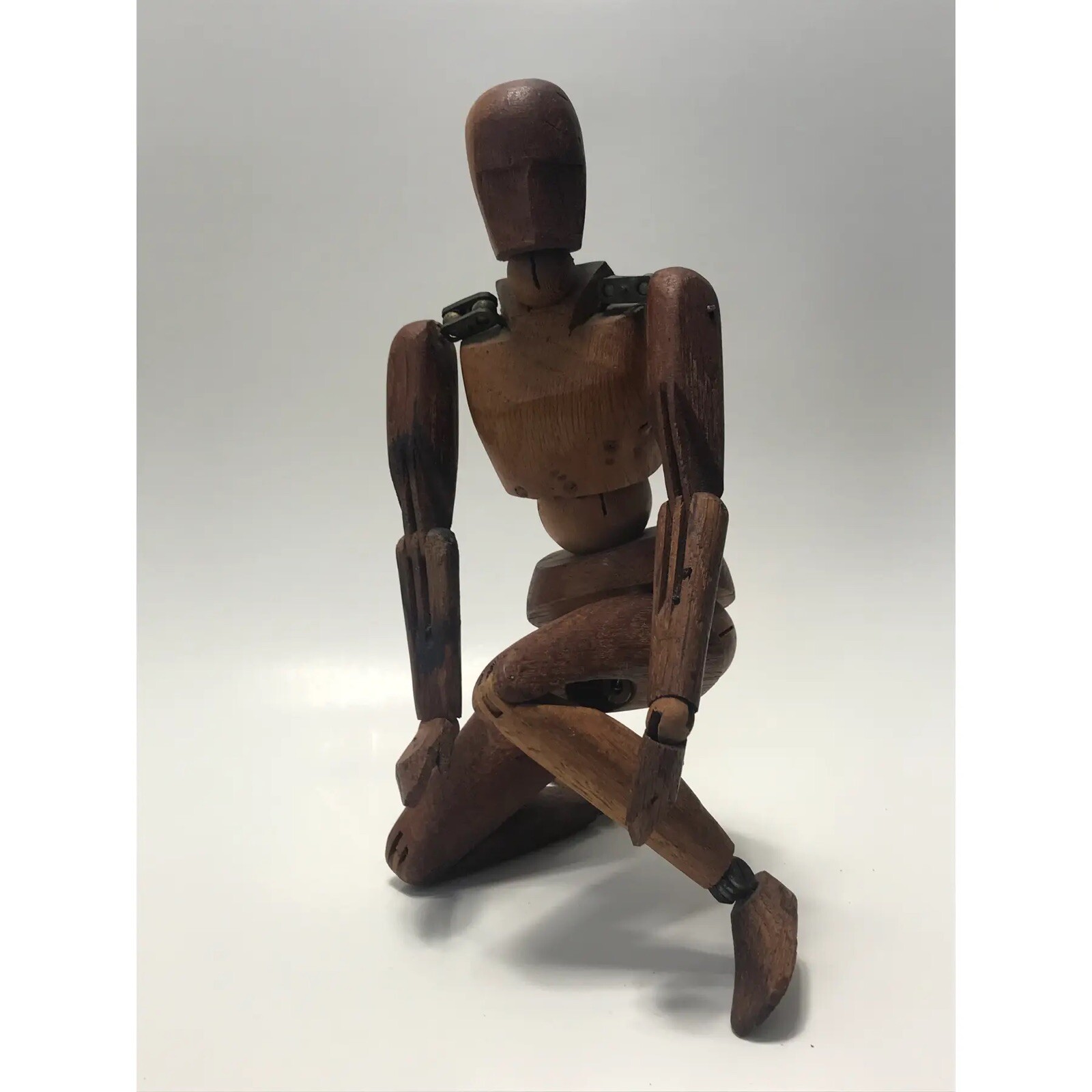 Early 20th. Century Carved Wood Articulated Artists Lay Figure Model, France