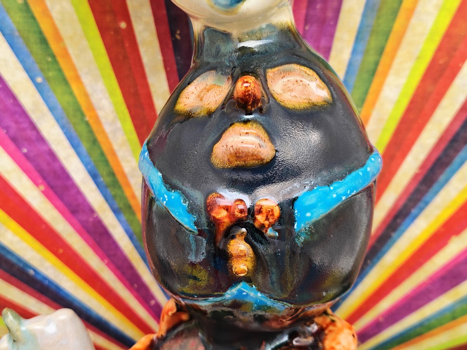 The Fall Of All Things Whimsical – Original Ceramic Figurine Humpty Dumpty Goth