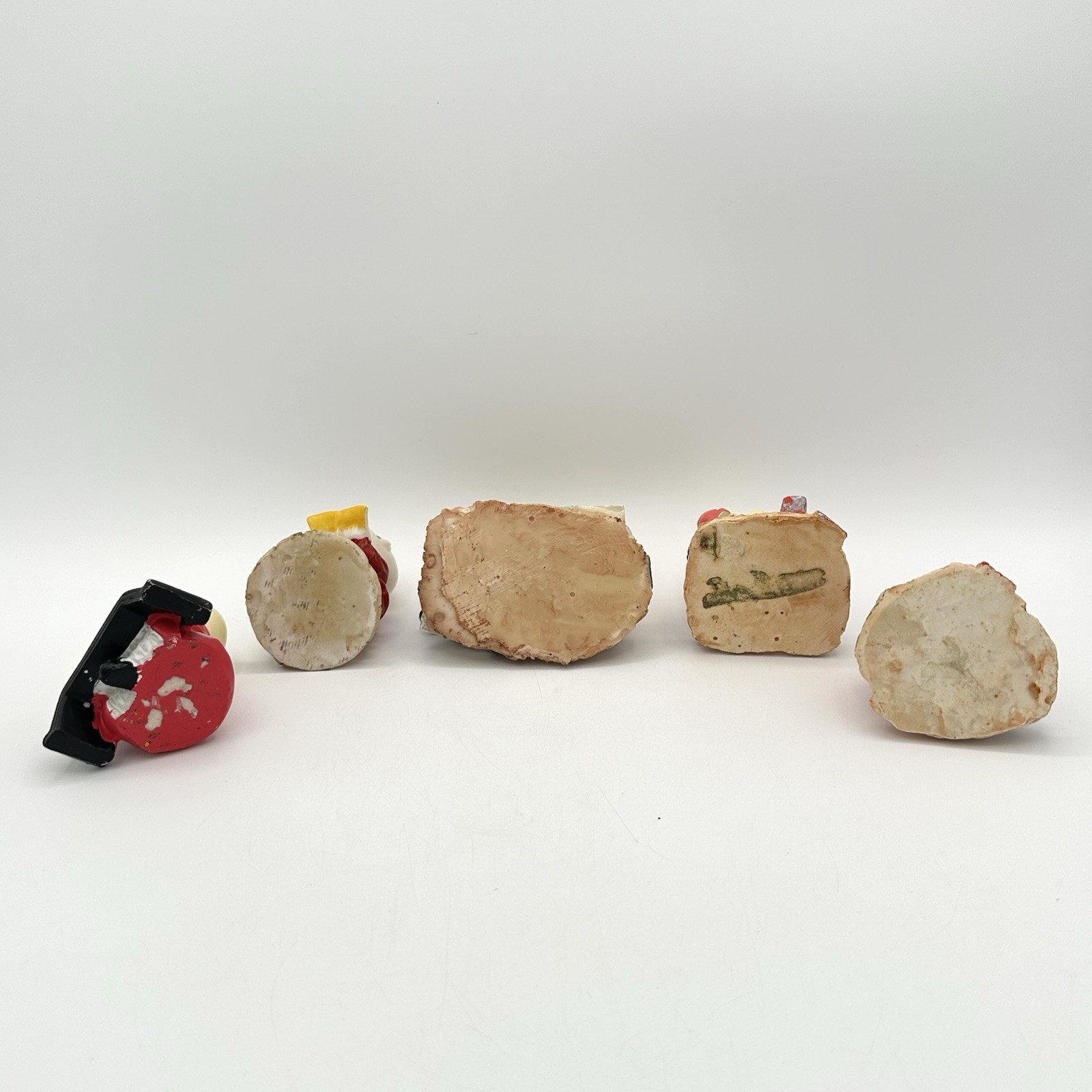 Vintage Boy Monk Resin Figures Set Of 5 Various Poses Asian Figurine READ