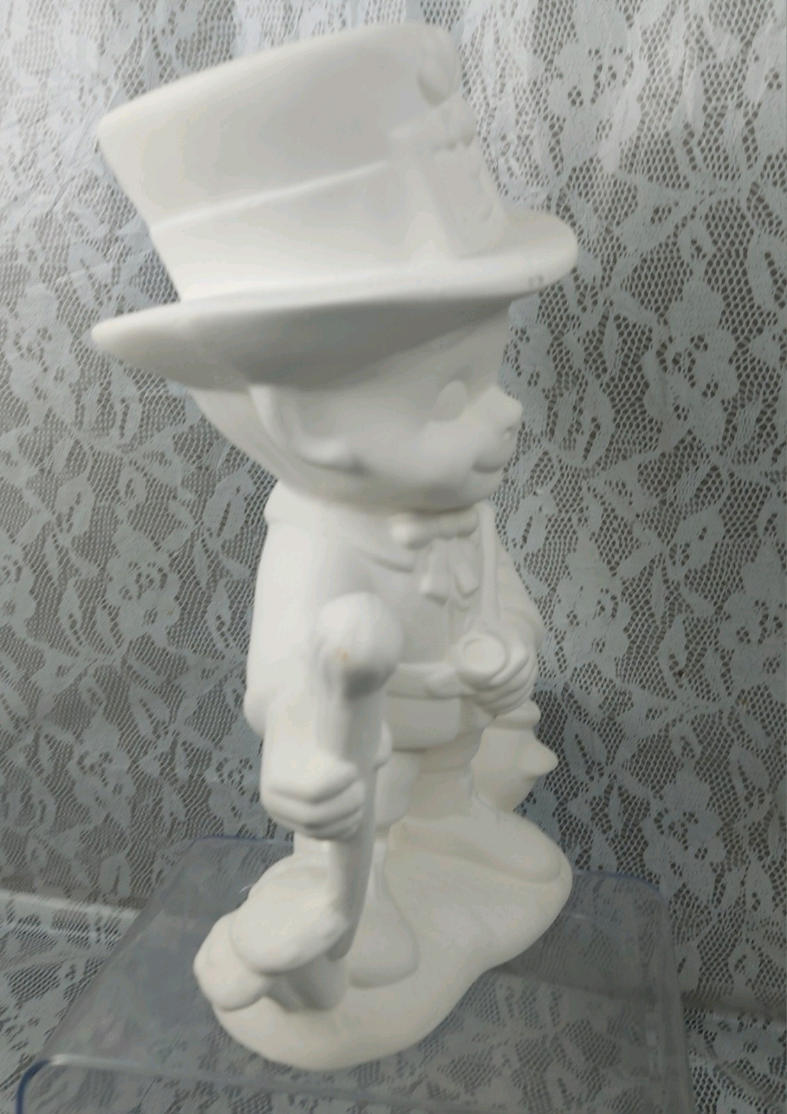 Atlantic Mold Smiley Leprechaun St. Patrick’s Ceramic Unfinished Statue 14″ VTG