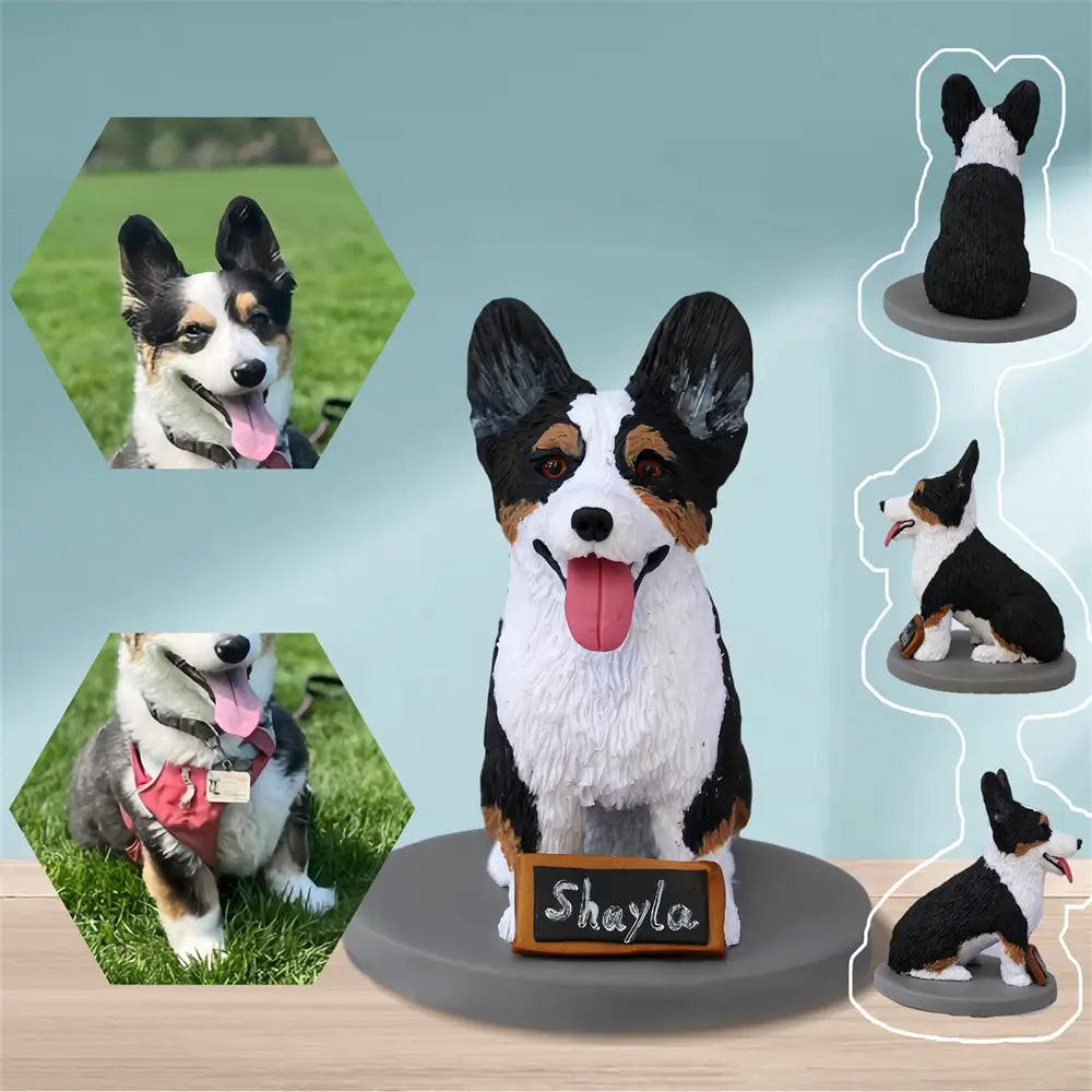 Pet Custom Bobblehead,Handmade Personalized Dog Cat Figurine,Customized Sculptur