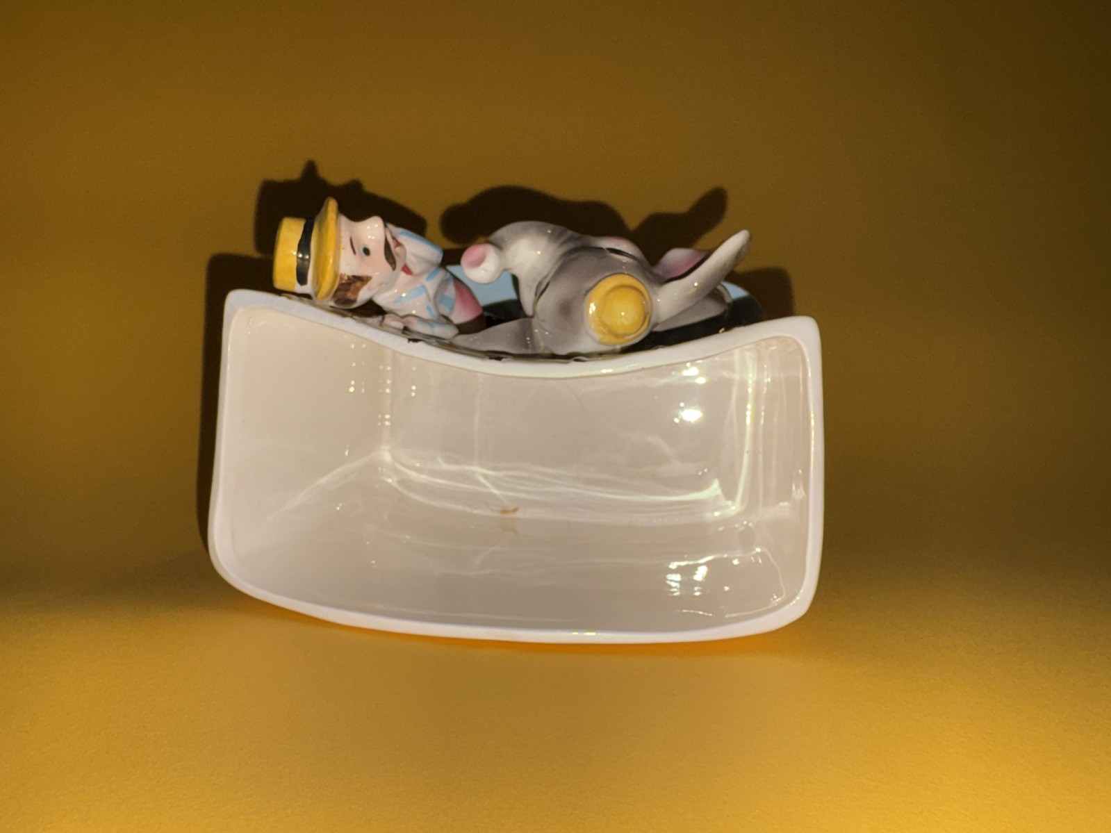 CUTE! Vintage Circus Figurine Planter Japan 1950s Kitschy Retro Napco Ceramic