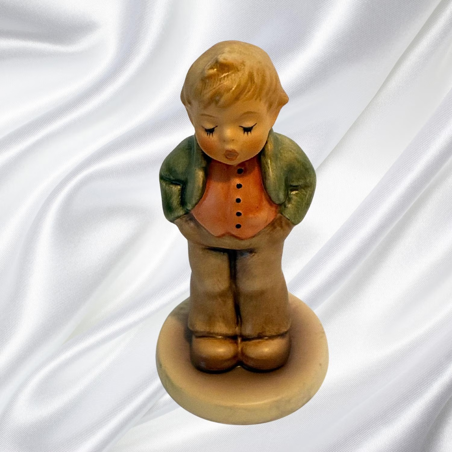 Hummel Brother Figurine #95 Vintage Goebel Boy with Hands in Pockets Porcelain S