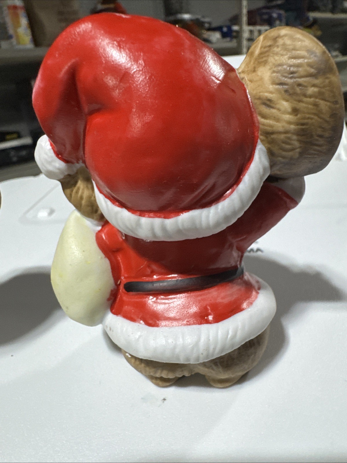 Vintage Homco Santa Christmas Mice Set 3 #5405 Porcelain Christmas Decor