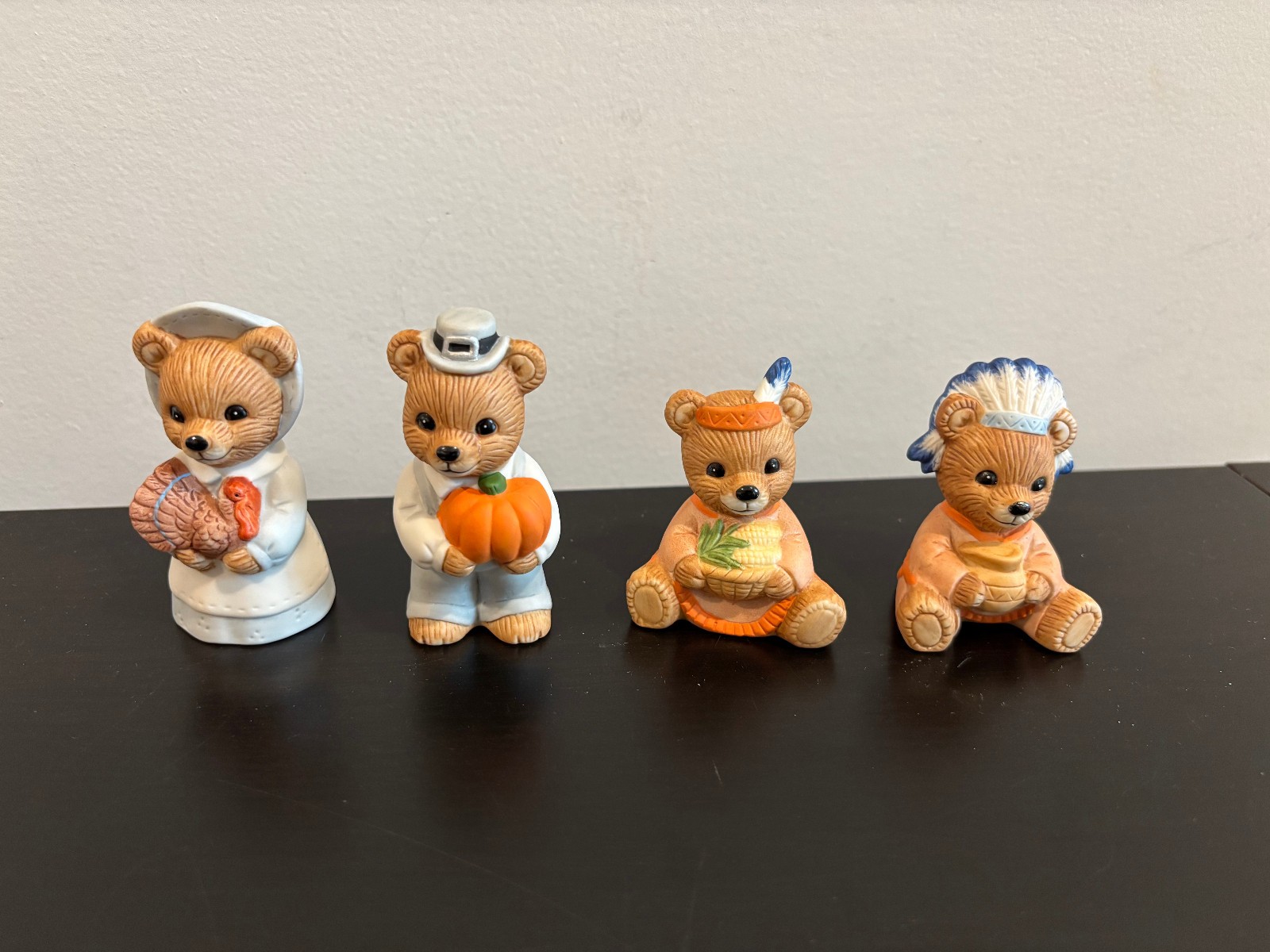 Home Interiors Homco Thanksgiving bears