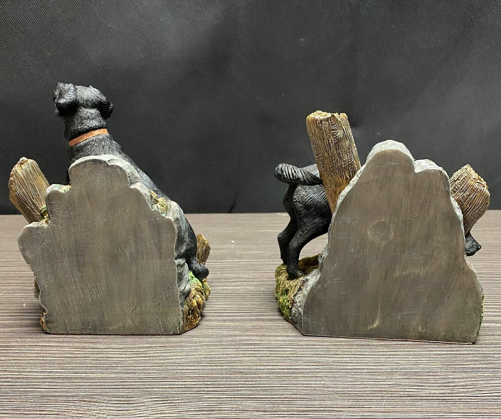 Living Stone Inc Heavy 4 lb. 10.4 oz. Bookends Black Labrador Dog Set From 2001