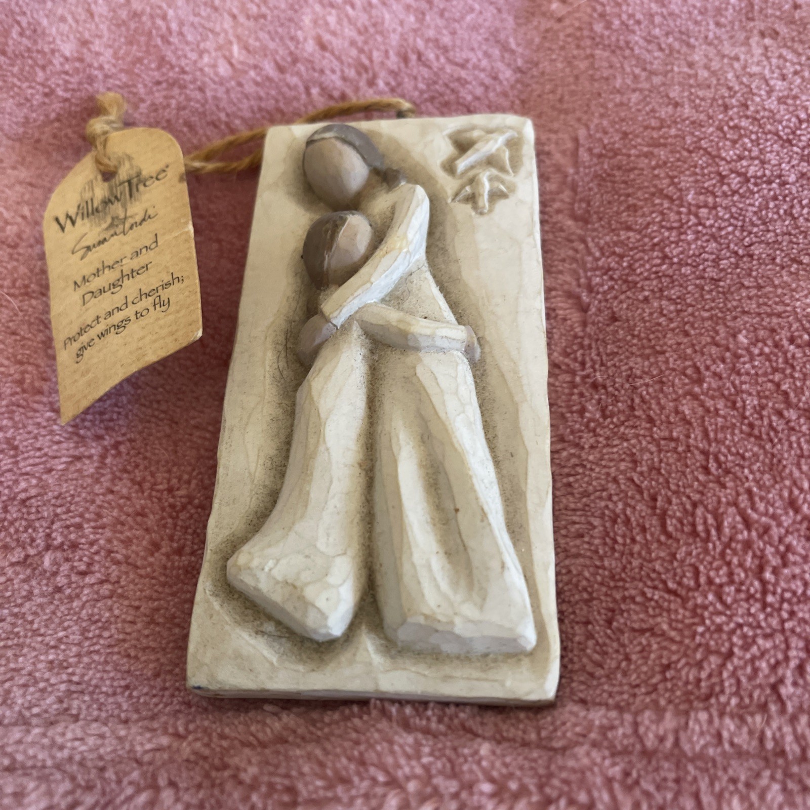 Willow Tree “Mother and Daughter” 2001 Plaque Wall Hanging Wings To Fly