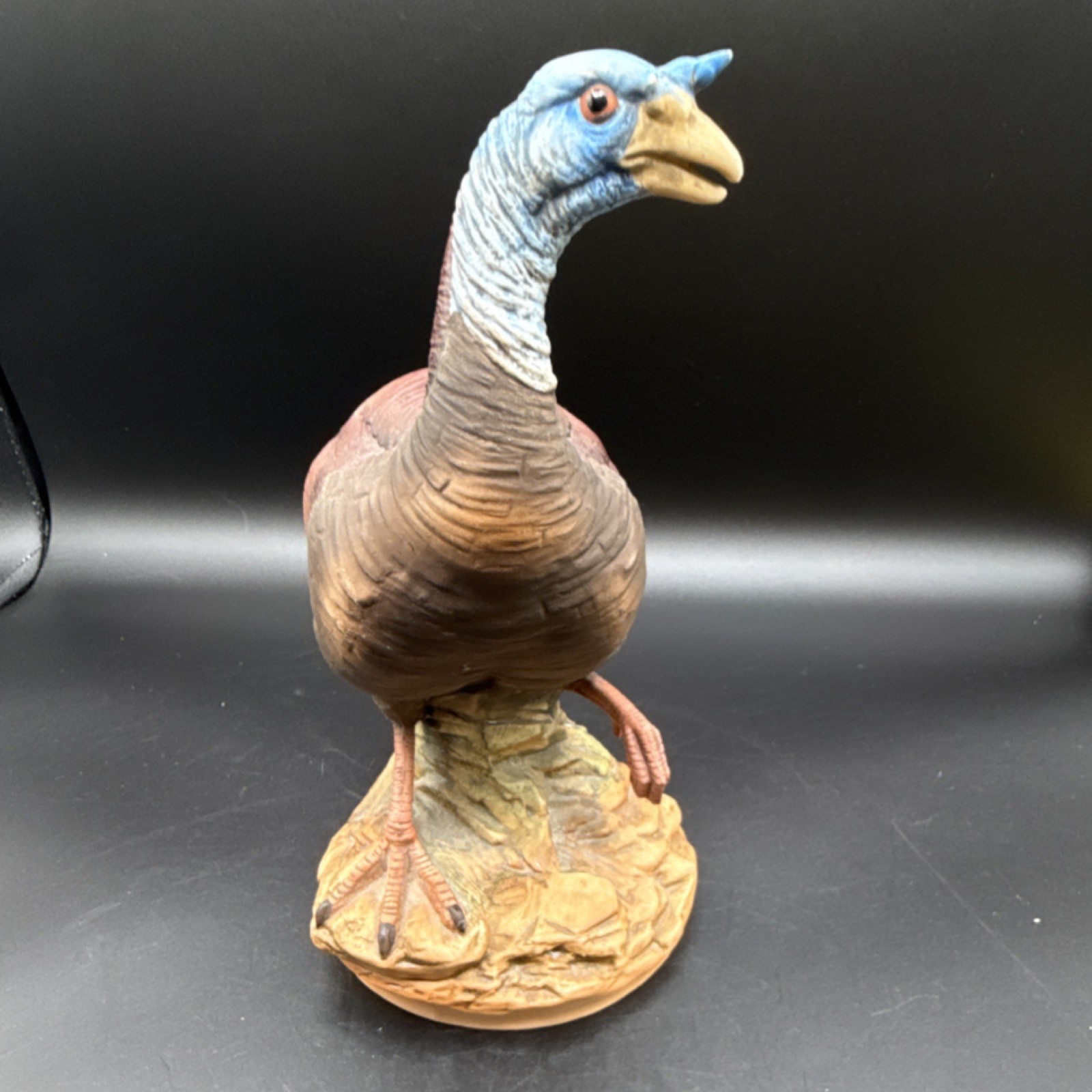 Hand-painted porcelain figurine ‘Wild Female Turkey Hen’ by Andrea for Sadek