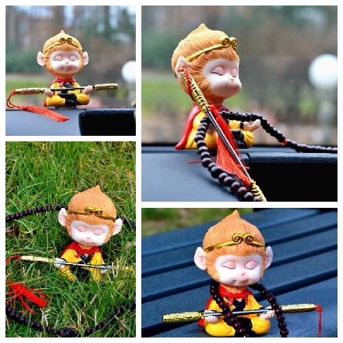 Monkey King Sun Wukong Figurine Journey to the West Decor for Car Home Office