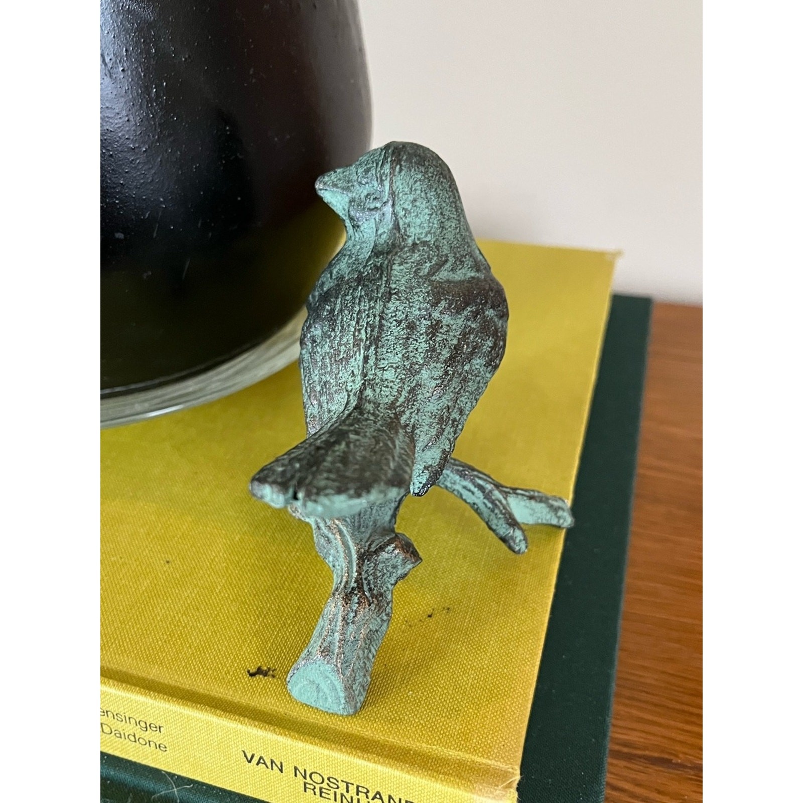 Cast Iron Metal Bird on a Branch