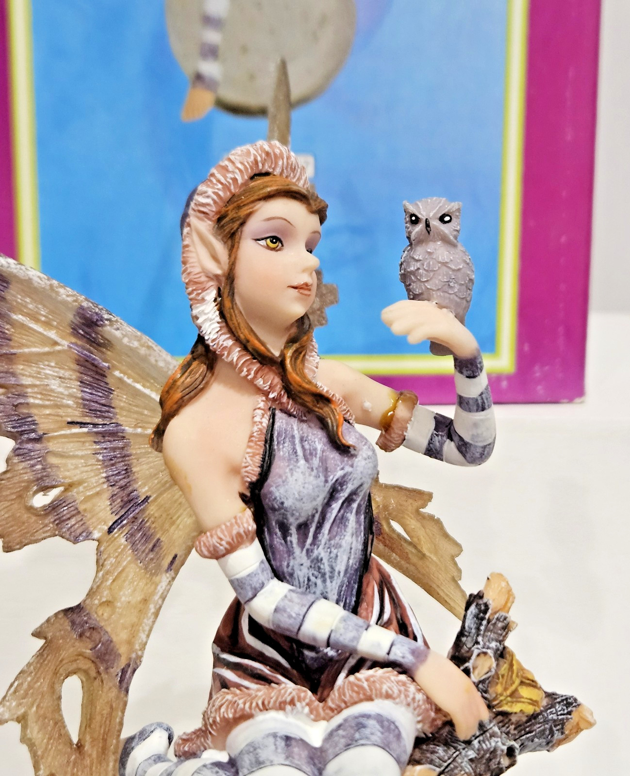 BUBBLE GLASS PORCELAIN FAIRY TALE ANGEL FIGURINE PAPERWEIGHT DECORATION FANTASY