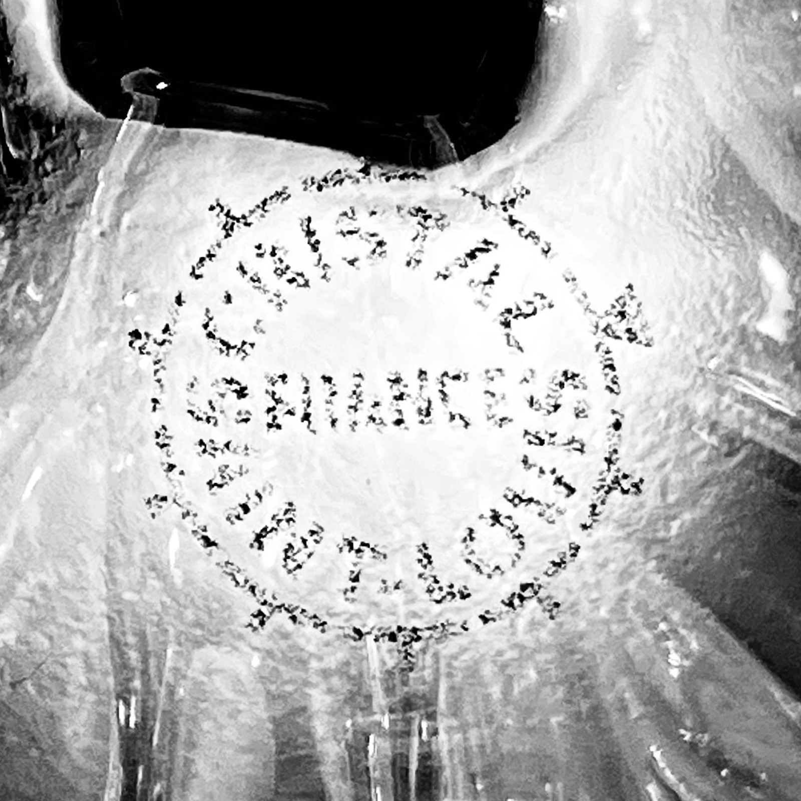CRISTAL SAINT-LOUIS Frog Figurine / 4.5 Inches Wide / MISSING Green Back Piece