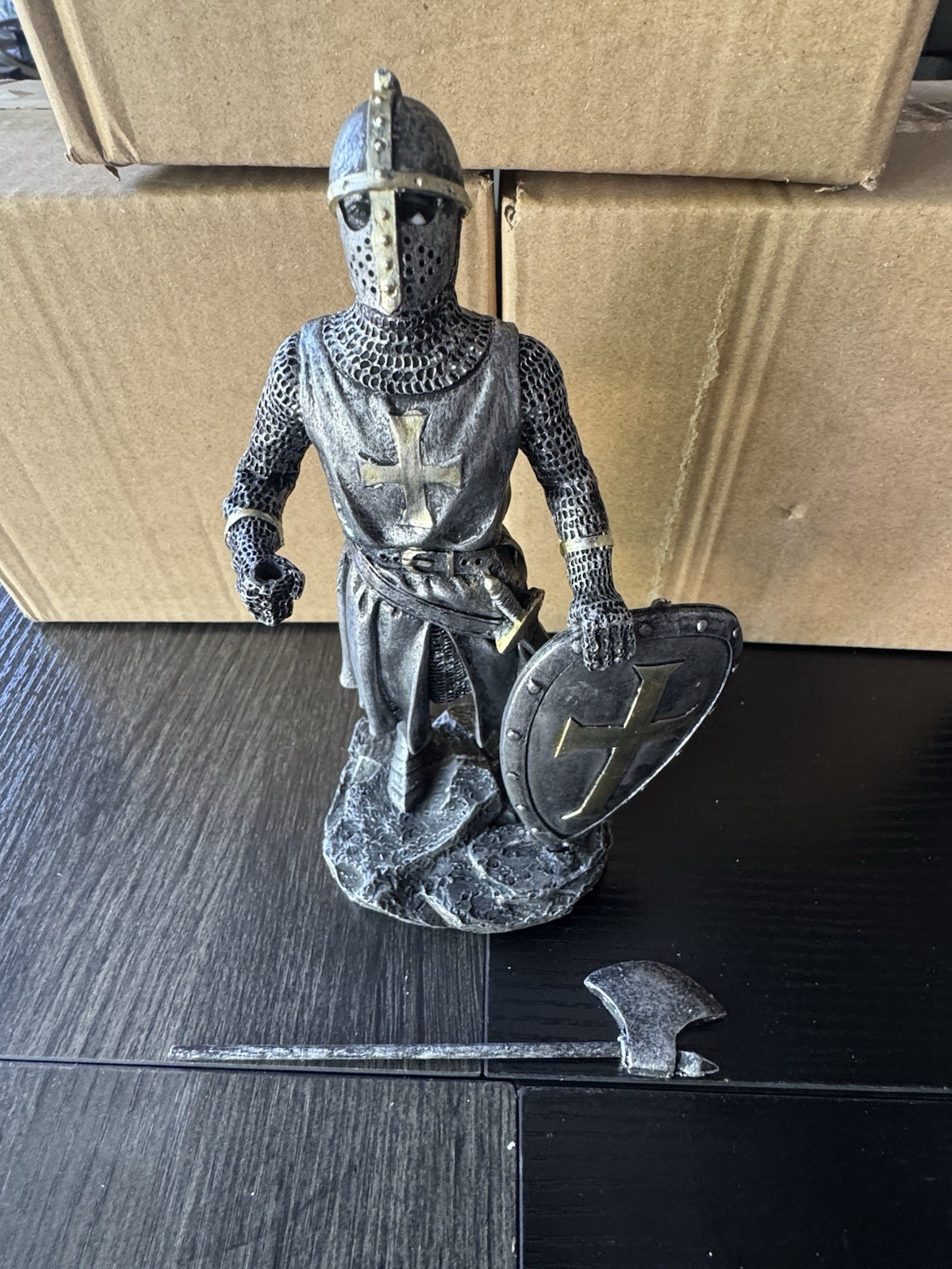Medieval Knight Statue, Display, Resin