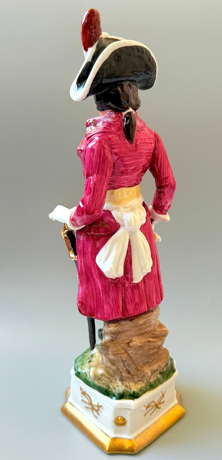 Vintage 12 Capodimonte Porcelain Napoleon Bonaparte Figurine Military Statue