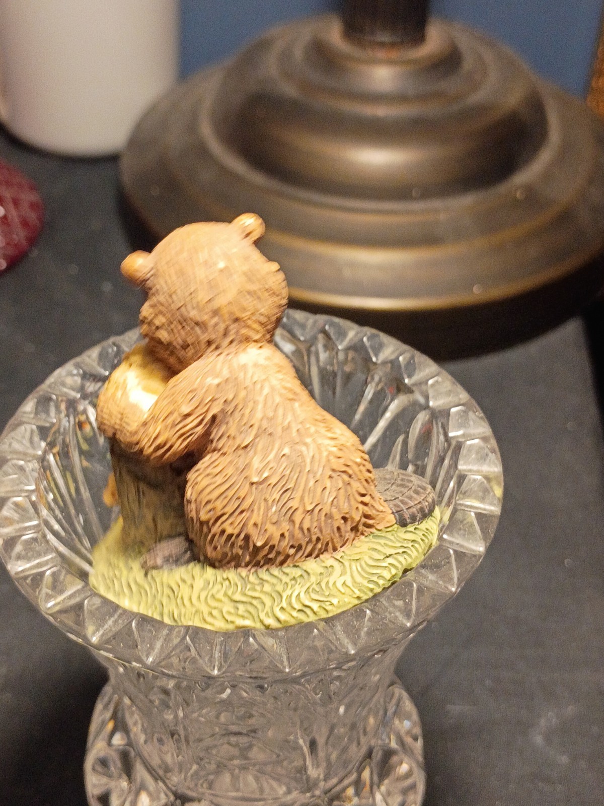 H.O.L. Animal Figurine Set of 5 Resin Brown Beige Multicolor 1991 Decorative