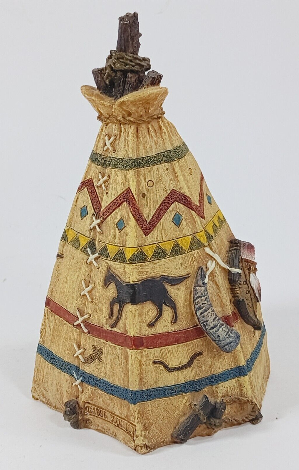 American Indian Tee Pee Figurine by Turtle King Corp.