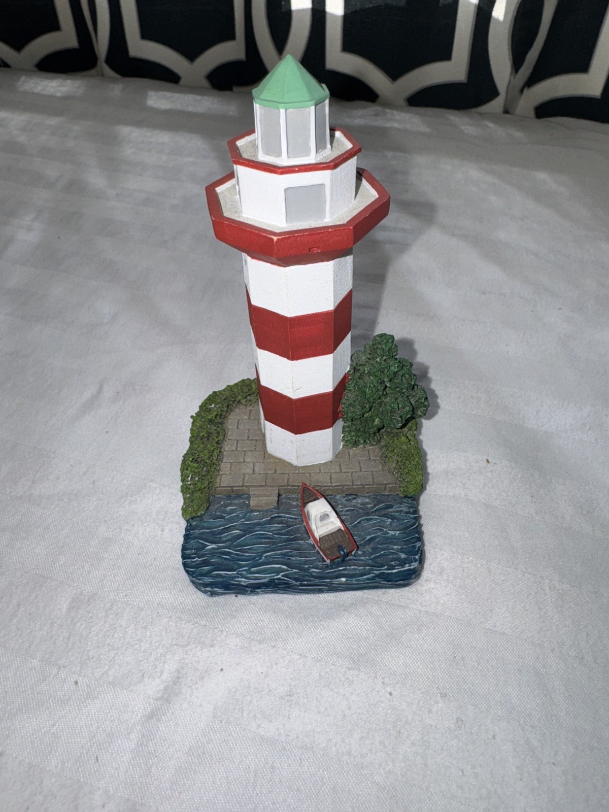 Lefton Vintage Lighthouse Miniature Figurine Set Of 7