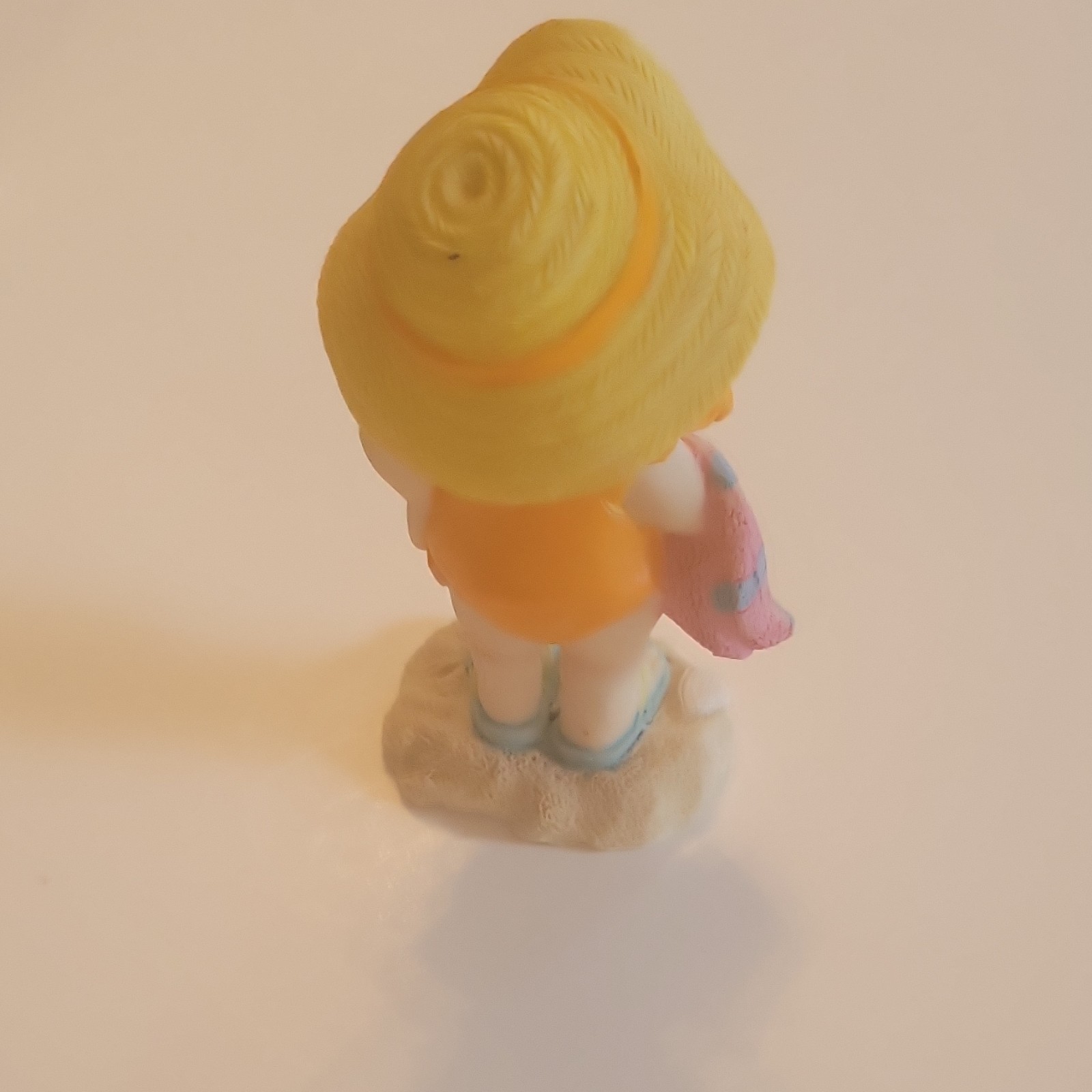 Vtg Tender Times Beach Kids Figurine Pair Boy Surfer Girl Sun Hat Summer Decor
