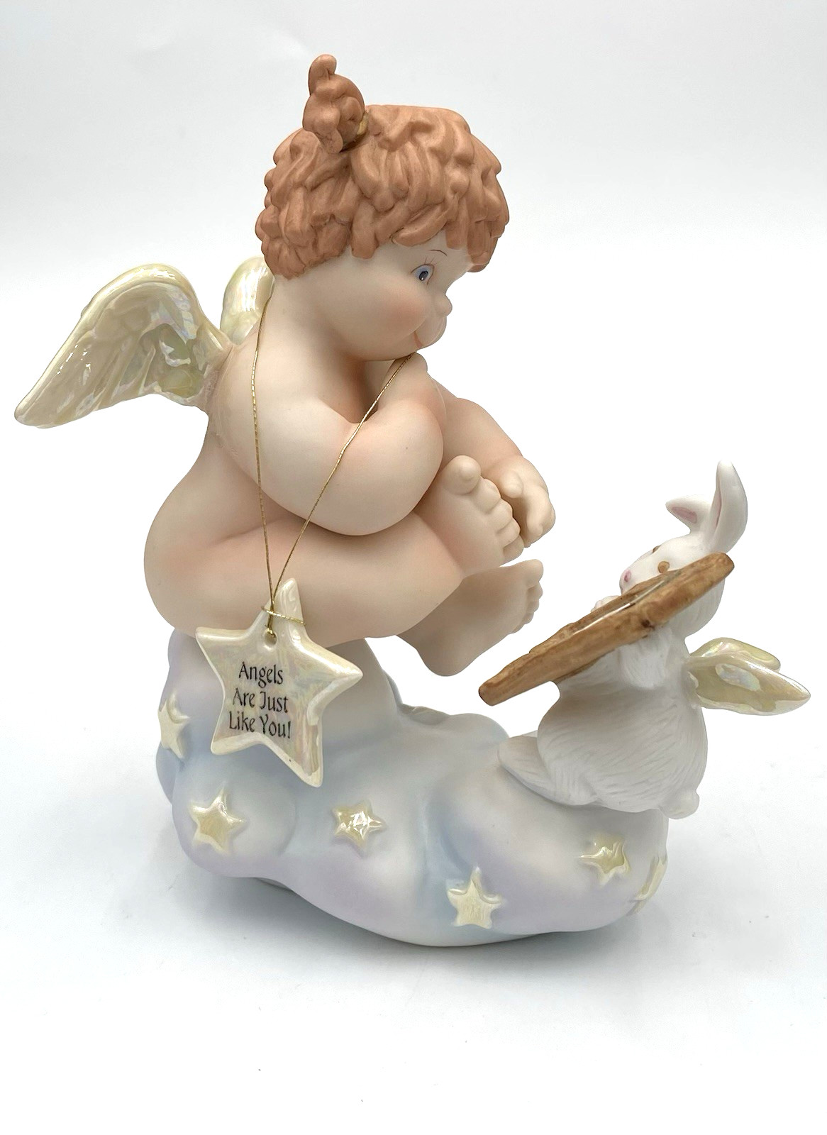 Vintage Fitz & Floyd Little Miracles “Angels Are Just Like You” Figurine, Bunny
