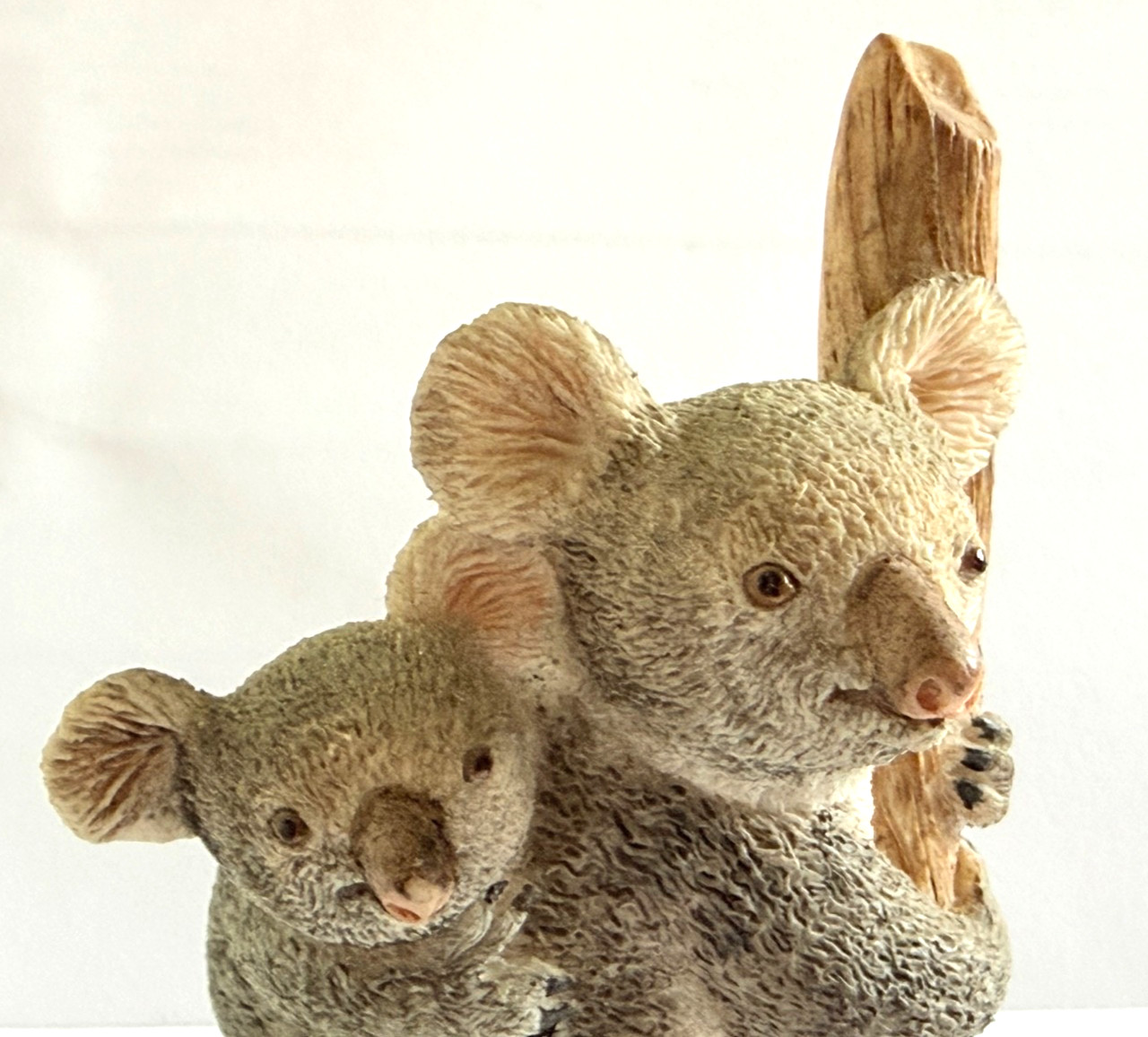 Charmstone Koala Mama Baby Cold Cast Marble Earl Sherwan Stamp USA VTG 80s