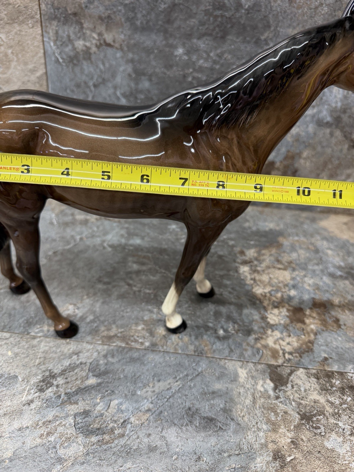Beswick Porcelain Horse Figurine 11 Inches Tall x 13