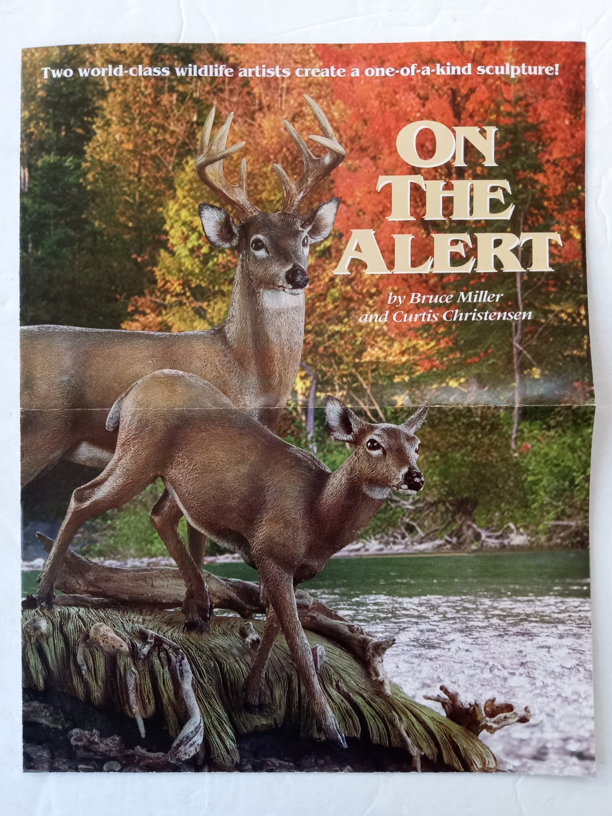 Danbury Mint ON THE ALERT Whitetail Deer Miller & Christensen PAPER BROCHURE