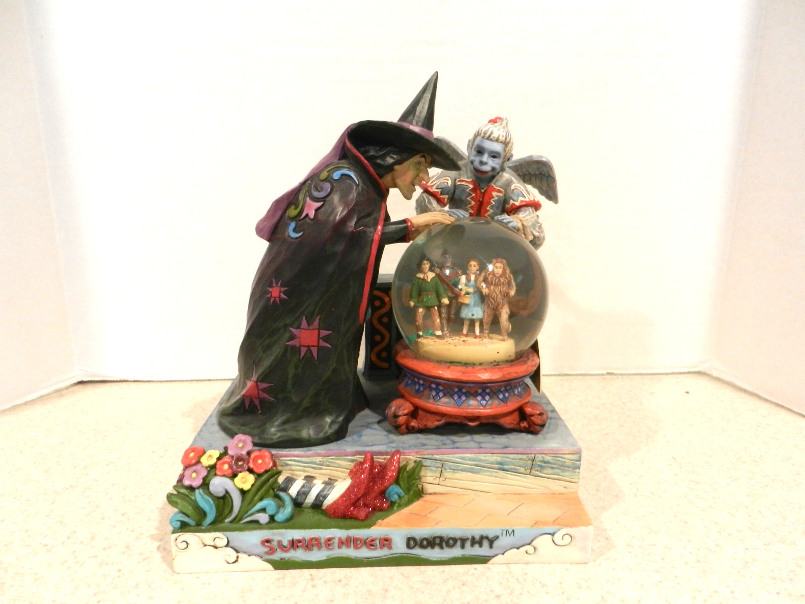 Wizard of oz by Jim Shore Surrender Dorothy Figurine Glitter Globe -Wicked Witch