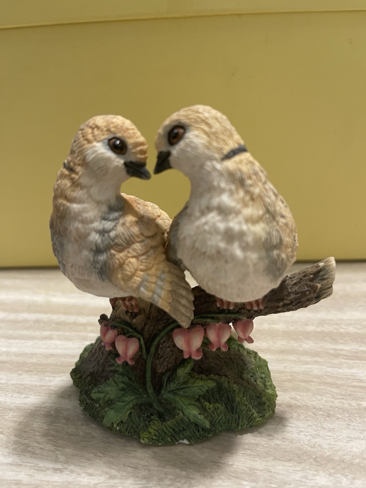 Vtg Garden Romances are Forever Birds Figure ~ Heartfelt Love & Falling in Love
