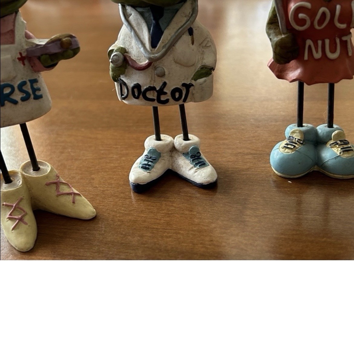 Frog Figurine Set Nurse Doctor Golf Nut Coach Police