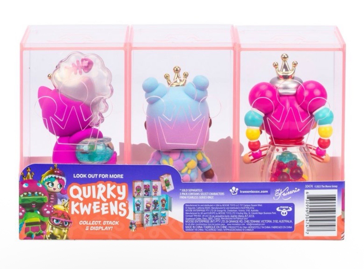 XOX Kweenie Quirky 3pk, 4 Inch/Approx 10cm Tall Figurines New