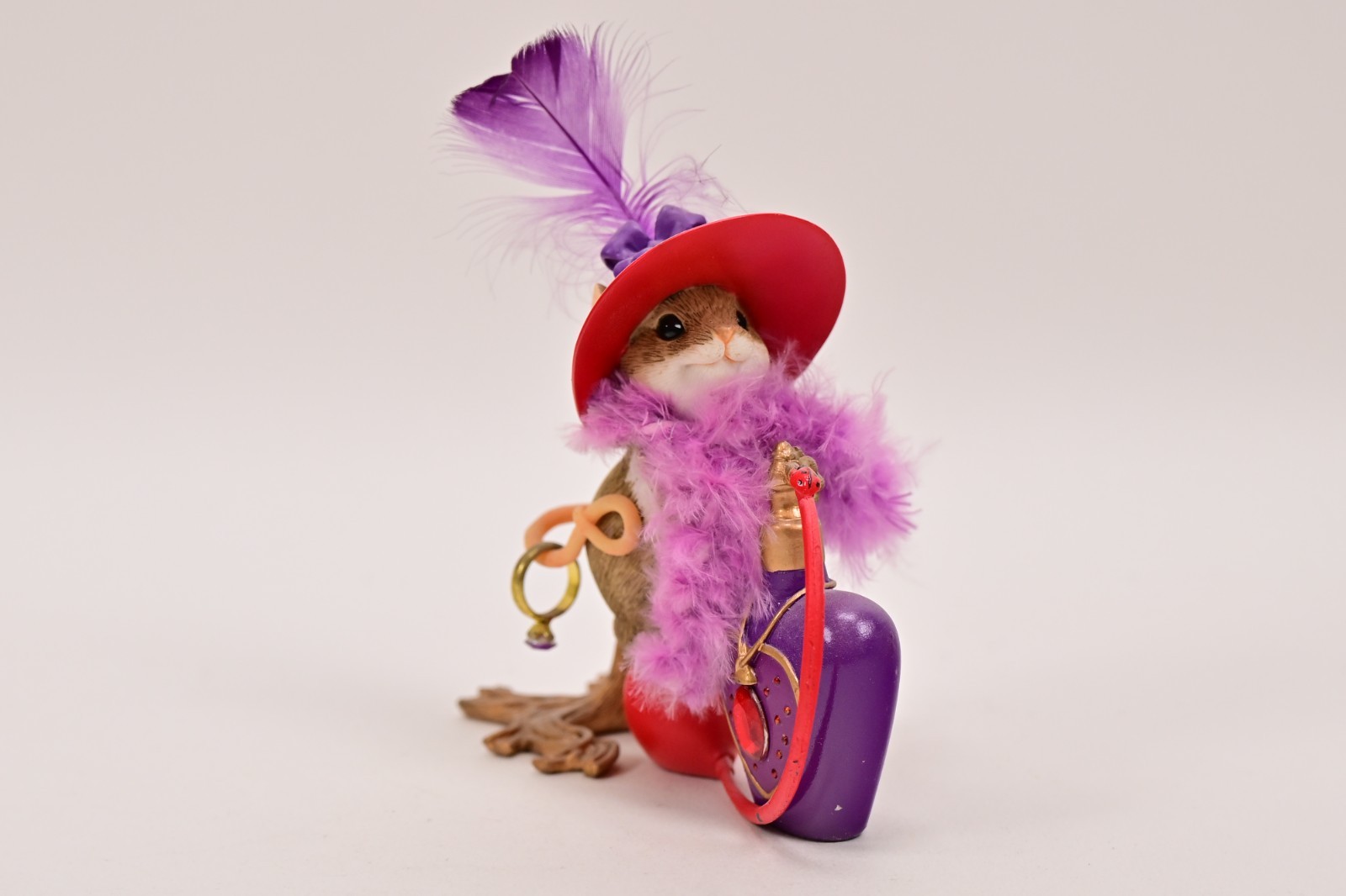 Charming Tails You Are Heaven Scent Beauty Mouse Red Hat Purple Perfume