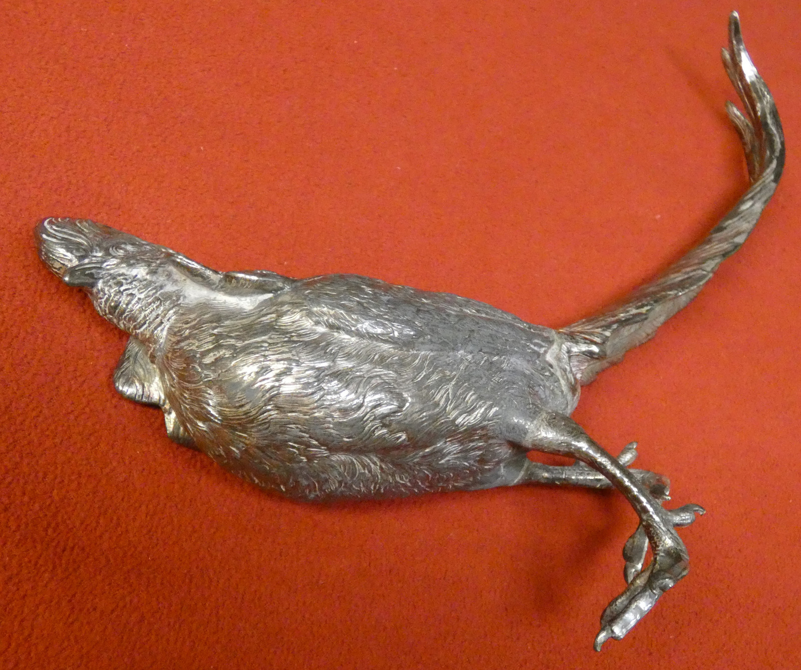 Jennings Brothers Silver Plate Male Pheasant J.B. 2482 Bird Antique ~ 8″ x 12.5″