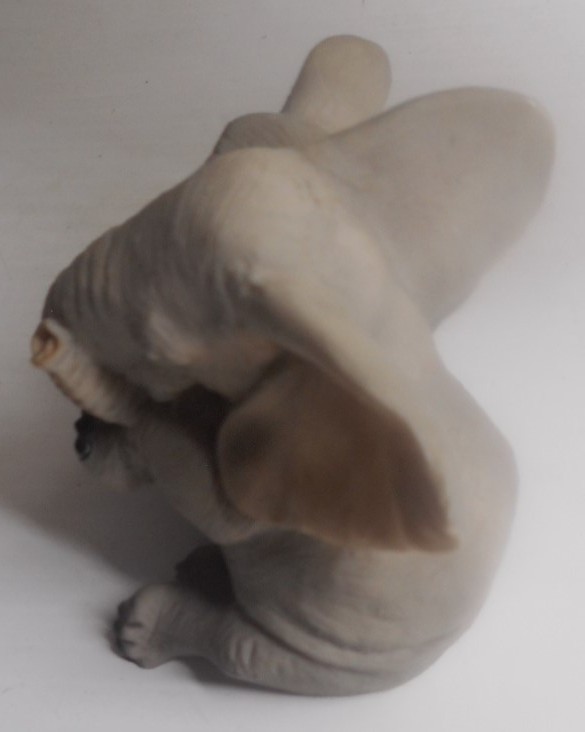 Vintage Castagna Elephant Mom & Baby Figurine Made in Italy 1993 4″ W x 2-3/4″H